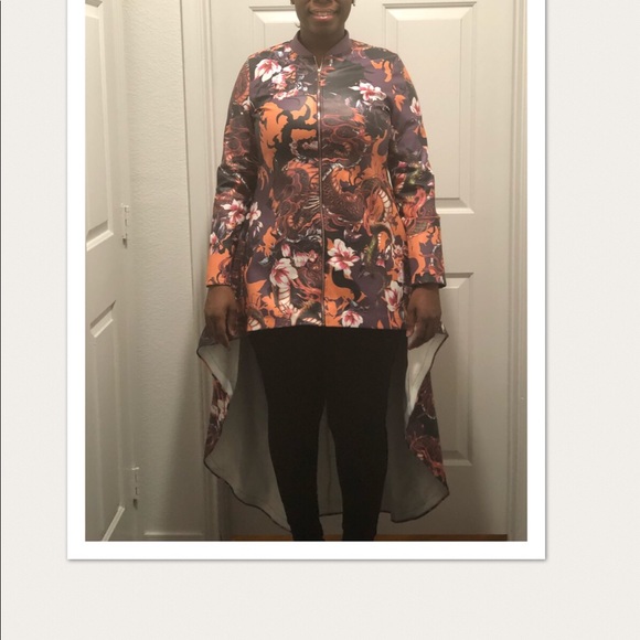 Floral Purple Fashion Jacket - Picture 2 of 2